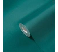 A.S. Création Papel pintado Petrol Uni 383624 para dormitorio o salón 10,05 x 0,53 m, fabricado en Alemania
