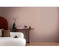 A.S. Création Papel pintado tejido-no tejido motivo de panel mural 0,53 x 10,05 m - rosa negro - wood look wallpaper made in Germany - 786281