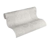 A.S. Création Papel Pintado - Papel de Pared Barroco en Crema, Plata y Beige - Papel Pintado para Varios Espacios - Papel de Pared en 10,05 m x 0,53 m
