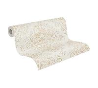 Livingwalls Papel pintado JETTE 339244 Joop — diseño barroco beige y marrón metálico 10,05 x 0,53 m
