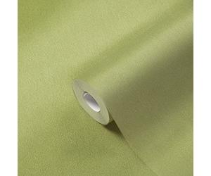 A.S. Création Papel pintado verde 383747 Uni verde claro monocolor para salón o habitación infantil 10,05 x 0,53 m fabricado en Alemania