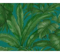 Papel pintado Versace Papel Pintado De La Selva Papel pintado tejido no tejido 10.05 m x 0.70 m Verde Azul Fabricado en Alemania 962406 96240-6
