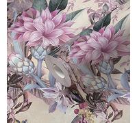 A.S. Création Papel pintado vintage con diseño de flores, color rosa y blanco, para salón, cocina, oficina, 10,05 x 0,53 m, fabricado en Alemania