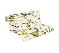 A.S. Création Pintwalls III 791875 - Papel pintado no tejido, diseño floral, color verde y negro