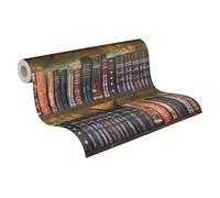 A.S. Création Pintwalls III 791876 - Papel pintado no tejido, diseño rústico, color verde y marrón