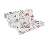 A.S. Création PrintWalls papel pintado no tejido con motivo de hojas en verde, rojo, blanco - papel pintado decorativo 10,05 x 0,53 m Made in Germany - 397461