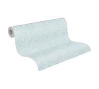 A.S. Création Papel pintado no tejido con ramas en azul claro y blanco - Papel pintado de alta calidad con aspecto natural - Papel pintado de pared Bosque 397664 para pasillo salón - Fabricado en