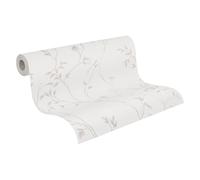 A.S. Création Pure Elegance papel pintado no tejido con motivo de flores en azul claro, blanco - papel pintado floral 10,05 x 0,53 m - 397672