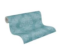 A.S. Création Pure Elegance papel pintado no tejido con motivo de flores en gris, gris claro - papel pintado floral 10,05 x 0,53 m - 397654