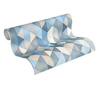 A.S. Création Scandinavian 2 367863 36786-3 - Papel pintado (10,05 x 0,53 m), color azul, marrón y gris