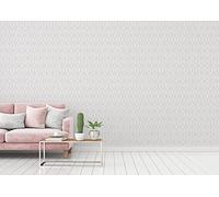 A.S. Création The Wallcover 385671 - Papel pintado autoadhesivo (8,40 x 0,53 m), diseño geométrico, color blanco y dorado