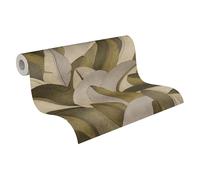 A.S. Création Vibes & Styles Isabelle Golden Canopy 790393 - Papel pintado no tejido, diseño de hojas de palmera, 10,05 m x 0,53 m, color beige y dorado