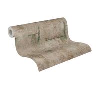 A.S. Création Vliestapete mit Beton-Design in Braun, Grau, Grün - moderne Industrial- Tapete 10,05 m x 0,53 m by COSMOPOLITAN - 790854