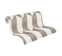 A.S. Création Vliestapete mit geometrischem Design in Creme, Metallic - moderne Grafiktapete 10,05 m x 0,53 m by COSMOPOLITAN - 790863