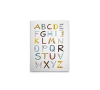A.S. Création WTD DD129443 - Lienzo decorativo (30 x 40 cm), diseño de letras del alfabeto, multicolor