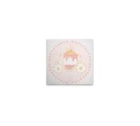 A.S. Création WTD DD129454 - Lienzo decorativo (40 x 40 cm), diseño de princesas, color beige y amarillo