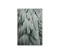 A.S. Création WTD DD131754 - Lienzo decorativo (60 x 90 cm), diseño de plumas, color azul y gris