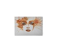 A.S. Création WTD DD132360 - Lienzo decorativo (75 x 50 cm), diseño de acuarela, color gris y naranja