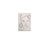 A.S. Création WTD DD132454 - Lienzo decorativo (40 x 60 cm), diseño de delineador en color crema, color negro