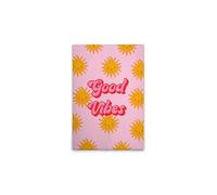 A.S. Création WTD DD132652 Good Vibes - Lienzo decorativo (50 x 75 cm), diseño retro, color rosa