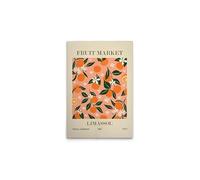 A.S. Création WTD DD132822 - Lienzo decorativo (50 x 75 cm), diseño de mandarinas, color beige y naranja