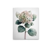 A.S. Création WTD DD132921 - Lienzo decorativo (40 x 50 cm), diseño de rosa de hortensias, color verde y blanco