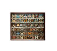 A.S. Création WTD DD133270 - Lienzo decorativo (50 x 40 cm), diseño de mariposa, color marrón