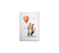 A.S. Création WTD DD133288 - Lienzo decorativo (50 x 75 cm), diseño de mapache naranja y blanco