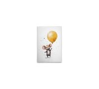 A.S. Création WTD DD133292 - Lienzo decorativo (40 x 60 cm), diseño de ratón, color blanco y marrón