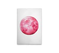 A.S. Création WTD DD133324 - Lienzo decorativo (60 x 90 cm), diseño de luna, color blanco y rosa
