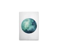 A.S. Création WTD DD133333 - Lienzo decorativo (50 x 75 cm), diseño de planeta verde, color blanco y verde