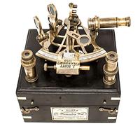 A S Handicrafts Gran tamaño Maritime Antiques Marine Capitán Sextante Trabajando Astrolabio Instrumento Barco Sextante Henry Barrow & Co. Regalo Marino de Londres