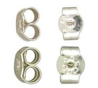 A&S - Lote de topes para pendientes de presión (plata de ley 925, 5 mm, 3 pares)