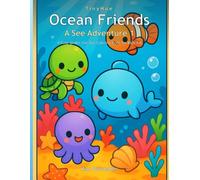 A Sea Adventure 1: A Cute Under-the-Sea Coloring Book for Kids 4-8 | 43 Big Pictures, Single-Sided (TinyHue)