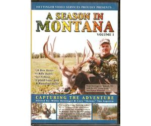 A SEASON IN MONTANA DVD Hunting Deer, Elk, Antelope, Mountain lion, and more
