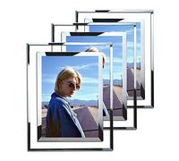 A+Selected Marco de fotos de cristal de 17,7 x 12,7 cm, 3 unidades