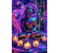A Serene Buddha Journal for Peaceful Reflection: A Dreamy Buddha Notebook with Glowing Colors, Candles, Bamboo, and a Magical Peaceful Vibe