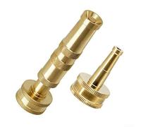 A Set Copper Small Jet,Garden Hose Nozzle,Heavy-duty Rust-resistant Brass,O-ring Seals,Versatile Spray Options With Spray,Fine ist And Powerful Stream,For All Outdoor Needs