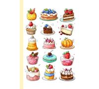 A set of super cute cartoon dessert: Work Notebook, Funny Office Gift for Women, Coworker, Boss, Secret Santa Gag Gift (Blank Lined Journal)