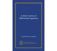 A short course on differential equations
