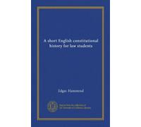 A short English constitutional history for law students
