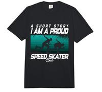 A Short Story I Am A Proud Patines Artístico Patines Speed Skater Comfort Colors Adult Heavyweight T-Shirt