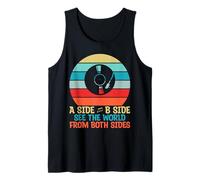A Side B Side Vea el Mundo Desde Ambos Lados Discos de Vinilo Camiseta sin Mangas