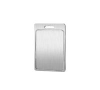 (A,Silver)Stainless Steel Cutting Board for Kitchen Premium Double-Sided Chopping Board for Meat Fruit
