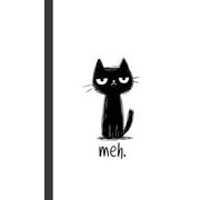 A simple black cat: Work Notebook, Funny Office Gift for Women, Coworker, Boss, Secret Santa Gag Gift (Blank Lined Journal)