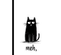 A simple black cat: Work Notebook, Funny Office Gift for Women, Coworker, Boss, Secret Santa Gag Gift (Blank Lined Journal)