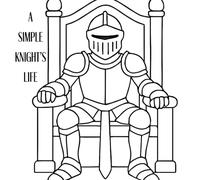 A Simple Knight's Life: Easy Kids Coloring Book