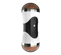 A simple love estimulación 3D de doble cabezal, dispositivo de masaje vibratorio para hombres con debate inteligente, carga USB, TPE + ABS