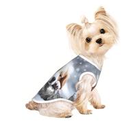 A Sleeping Dog Pet Camiseta transpirable sin mangas L para perros y gatos pequeños, suave, cómoda y elegante