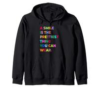 A Smile Is The Prettiest Thing You Can Wear Quotes Graphic Sudadera con Capucha